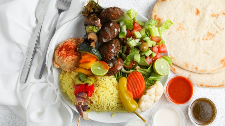 Falafel Rainbow Plate
